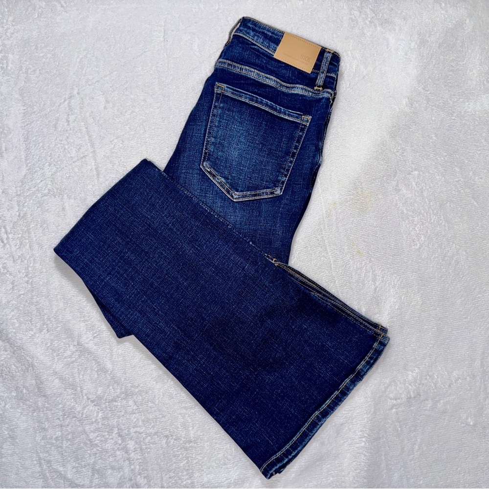 BKE Billie Slim-Fit High Rise Bootcut Jeans - Deep Blue